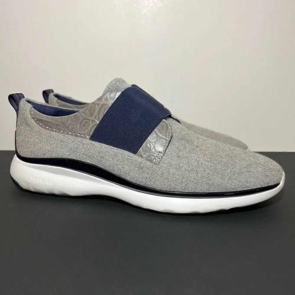 Womens COLE HAAN Grand OS Eva Gray Slip On Oxford Style Shoes / Size 9 Medium